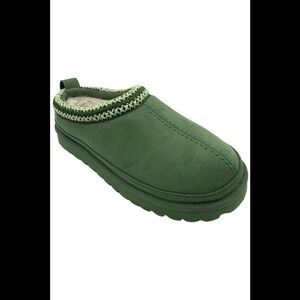 Masseys Women's Park City Slip-On Suede Bootie Slippers Green - Medium